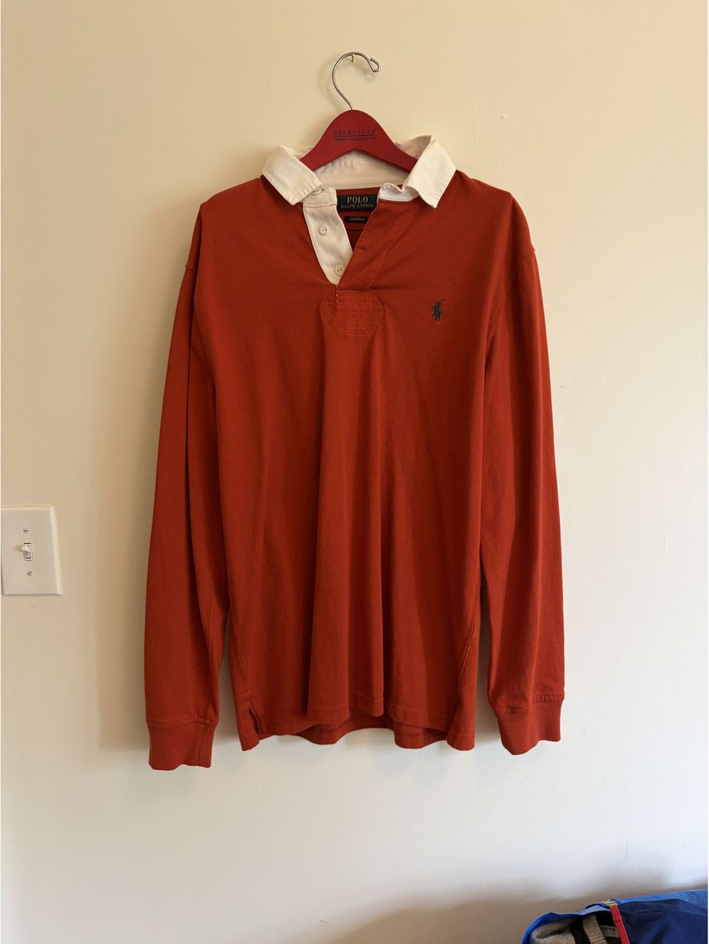 Polo Ralph Lauren Rugby Shirt in Burnt Orange